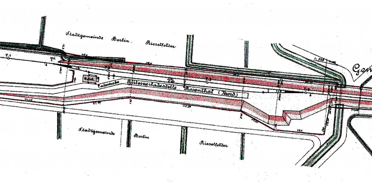 Rosenthal Nord Güterladestelle 1911. Archiv Lars Molzberger